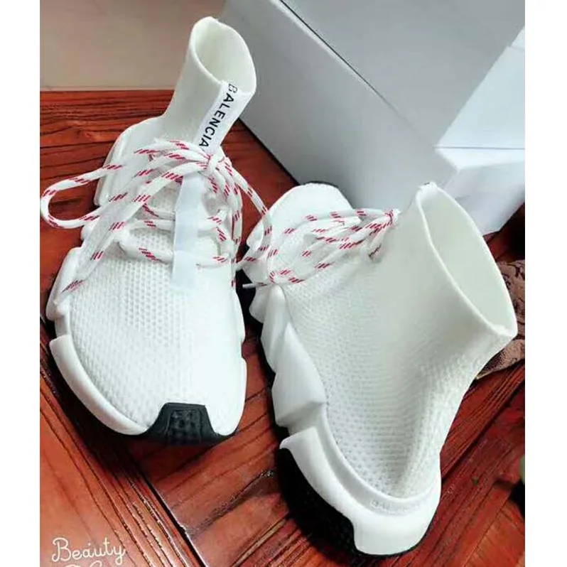 Balenciaga Shoes Speed Trainers 10mm Heel for Women in White