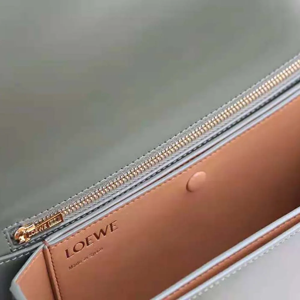 Loewe Goya Bag in Silk Calfskin for Women in Green