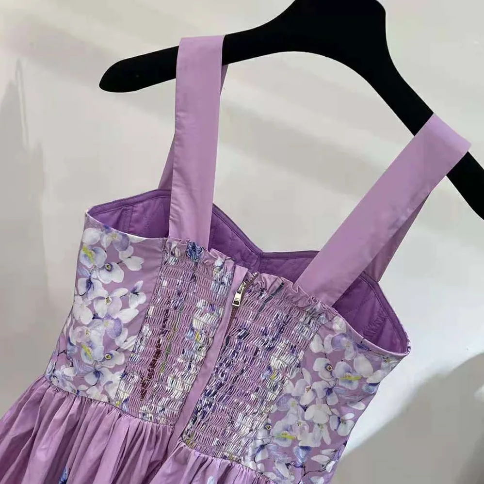 Dolce Gabbana D&G Calf-Length Bustier Dress in Rabbit for Women in Print Poplin Dolce Gabbana D&G Calf-Length Bustier Dress in Rabbit for Women in Print Poplin