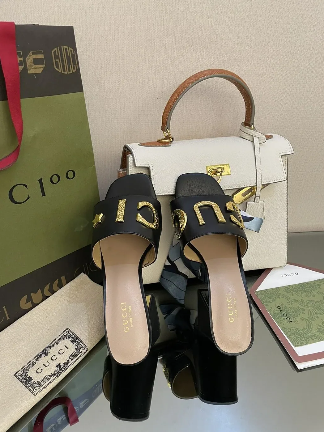 Gucci ‘Gucci' Slide Sandal Black for Women