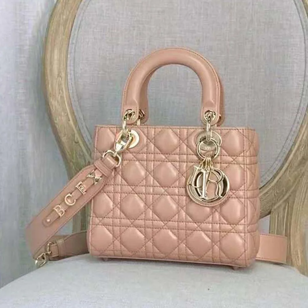 Dior MY ABCDIOR Lambskin Personalize Bag for Women in Pink