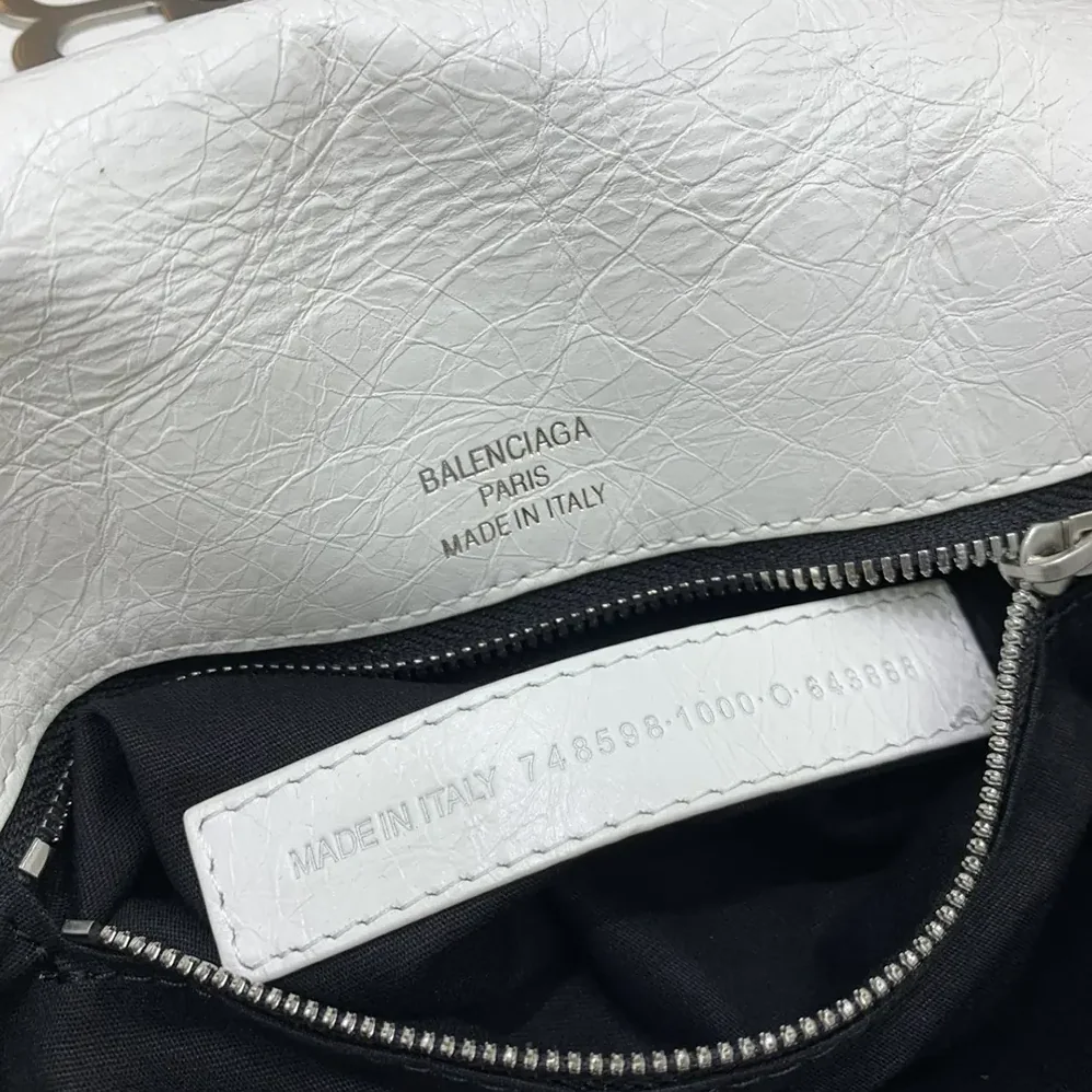 Balenciaga BB Soft Small Flap Bag in Optic White for Women