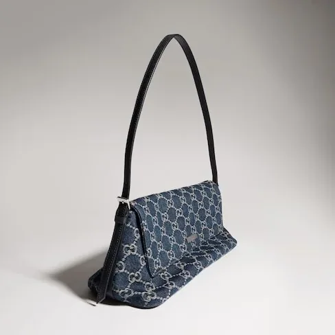 Gucci Madison Medium Shoulder Bag in Dark Blue Palladium Hardware