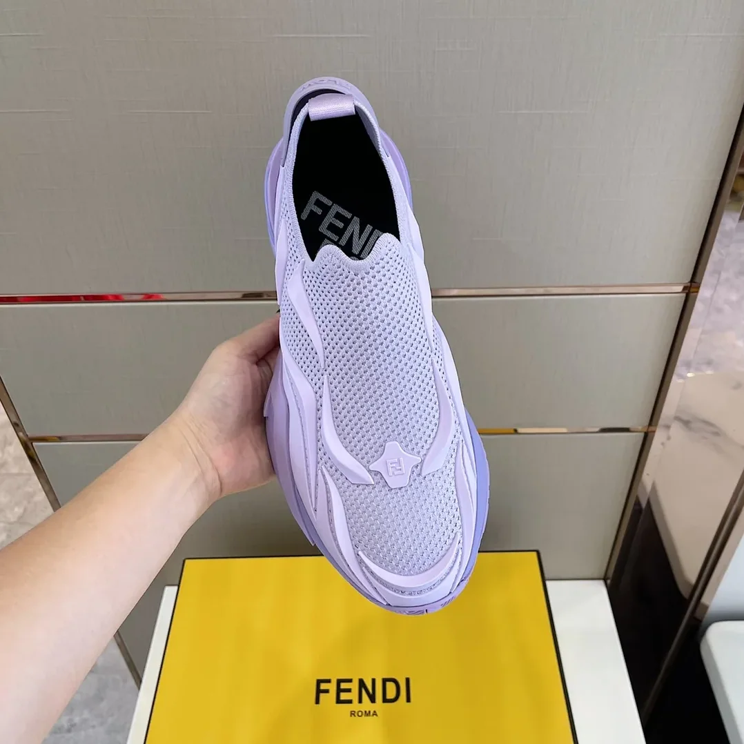 FD Fendi Flow Running Sneakers Purple