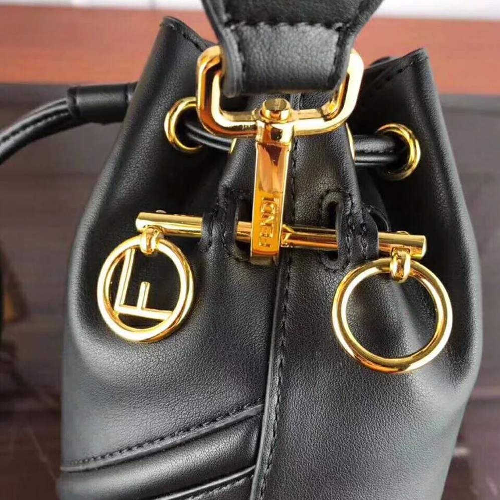 Fendi Mon Tresor Black Calf Leather Mini for Women in Bag