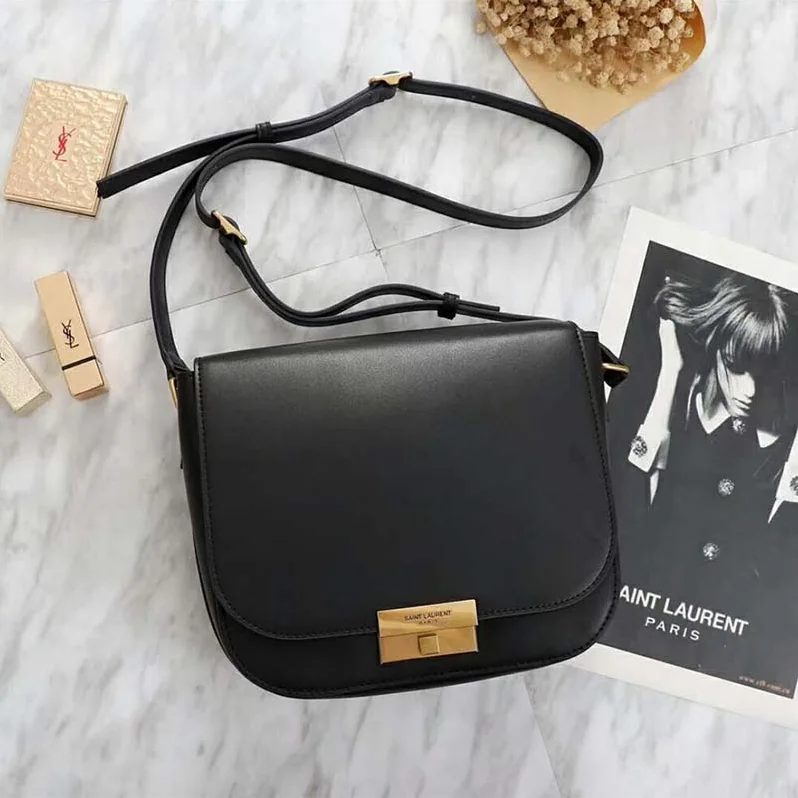 Saint Laurent YSL Betty Satchel in Smooth Leather for Women in Black Saint Laurent YSL Betty Satchel in Smooth Leather for Women in Black