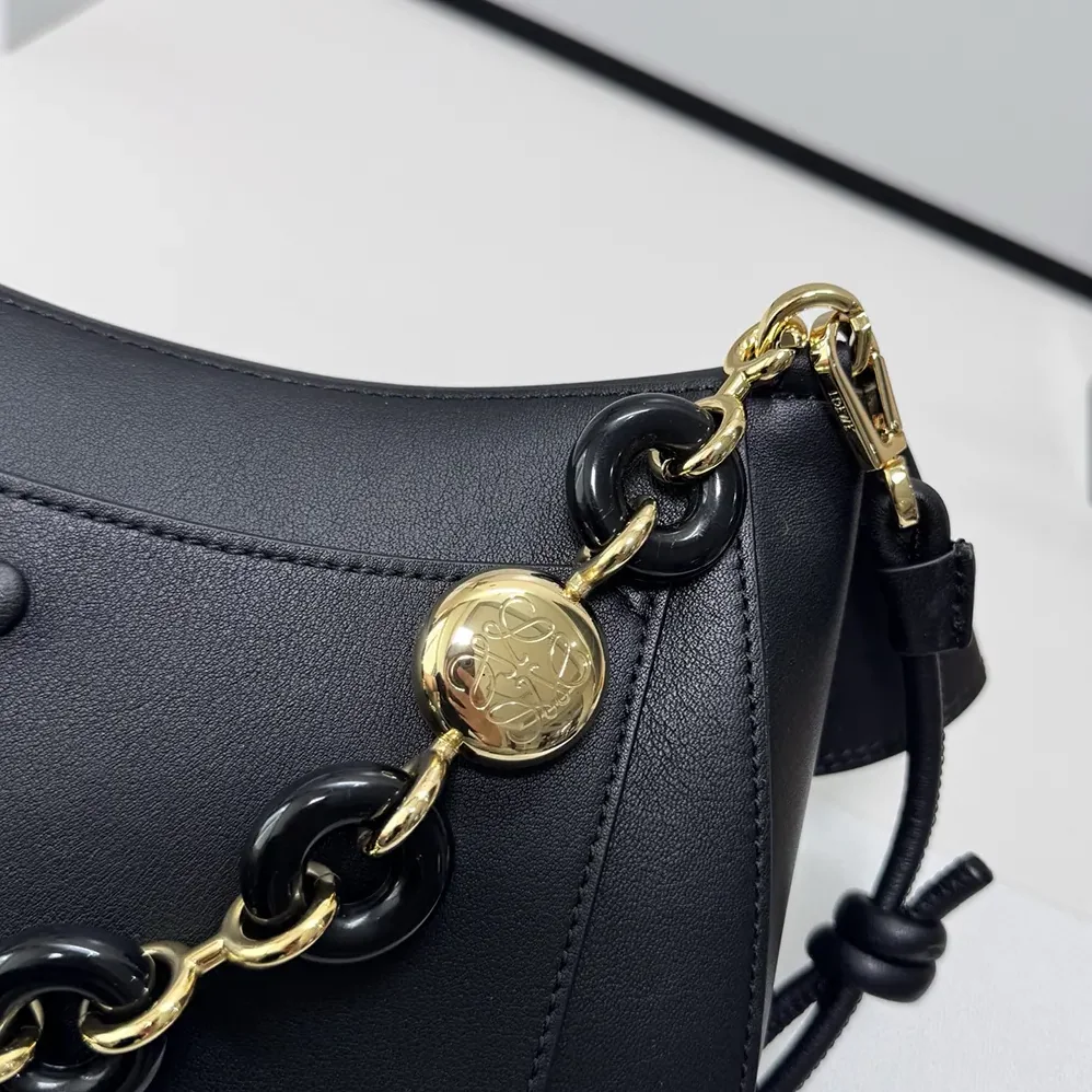 Loewe Medium Ola Bag in Smooth Calfskin for Women in Black