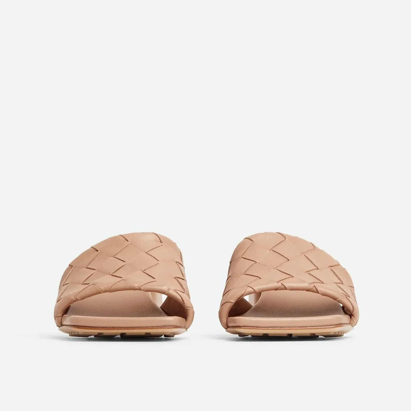 Bottega Veneta Parco Mule Mid Heel Cipria Bottega Veneta Parco Mule Mid Heel Cipria
