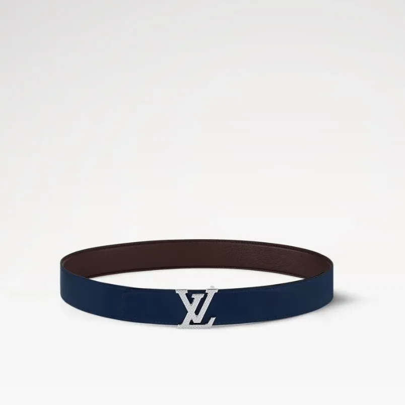 Louis Vuitton LV Heritage Reversible Belt Brown in Navy