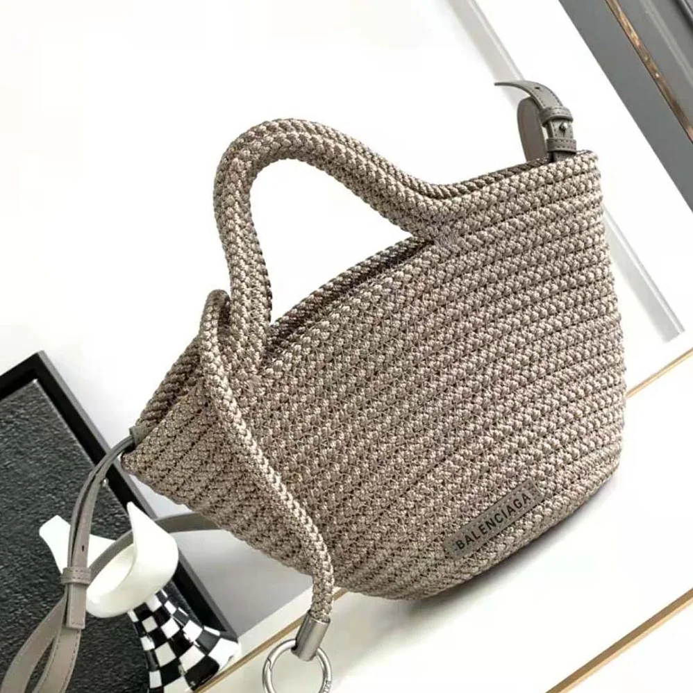 Balenciaga Ibiza Small Basket With Strap in Beige for Women