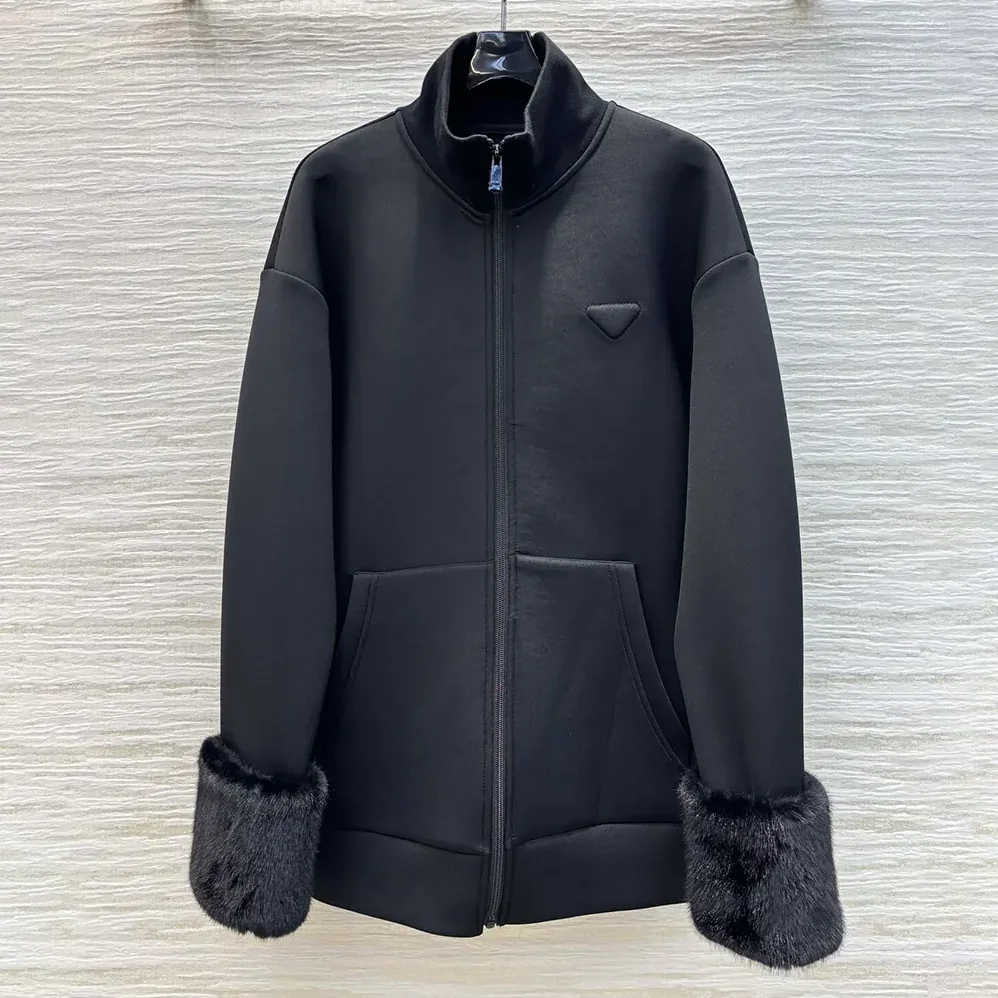 Prada Double Fleece High for Women in neck Blouson Prada Double Fleece High for Women in neck Blouson