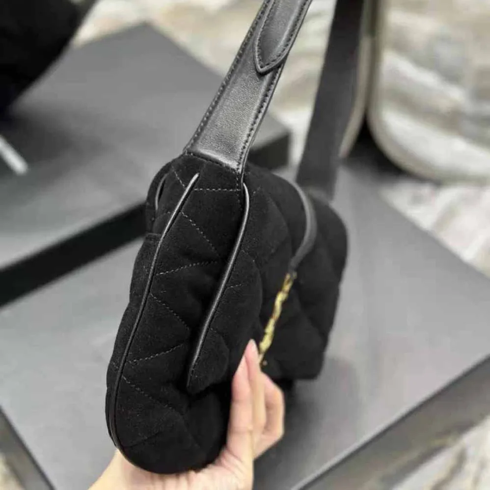 Saint Laurent YSL Le 57 Hobo Bag in Quilted Laquered Canvas and Leather for Women Saint Laurent YSL Le 57 Hobo Bag in Quilted Laquered Canvas and Leather for Women