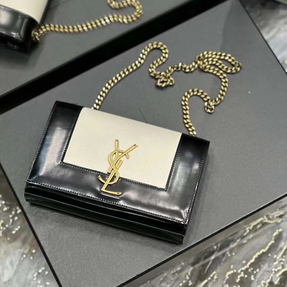 Saint Laurent YSL Small Kate in Smooth and Shiny Leather for Women Saint Laurent YSL Small Kate in Smooth and Shiny Leather for Women