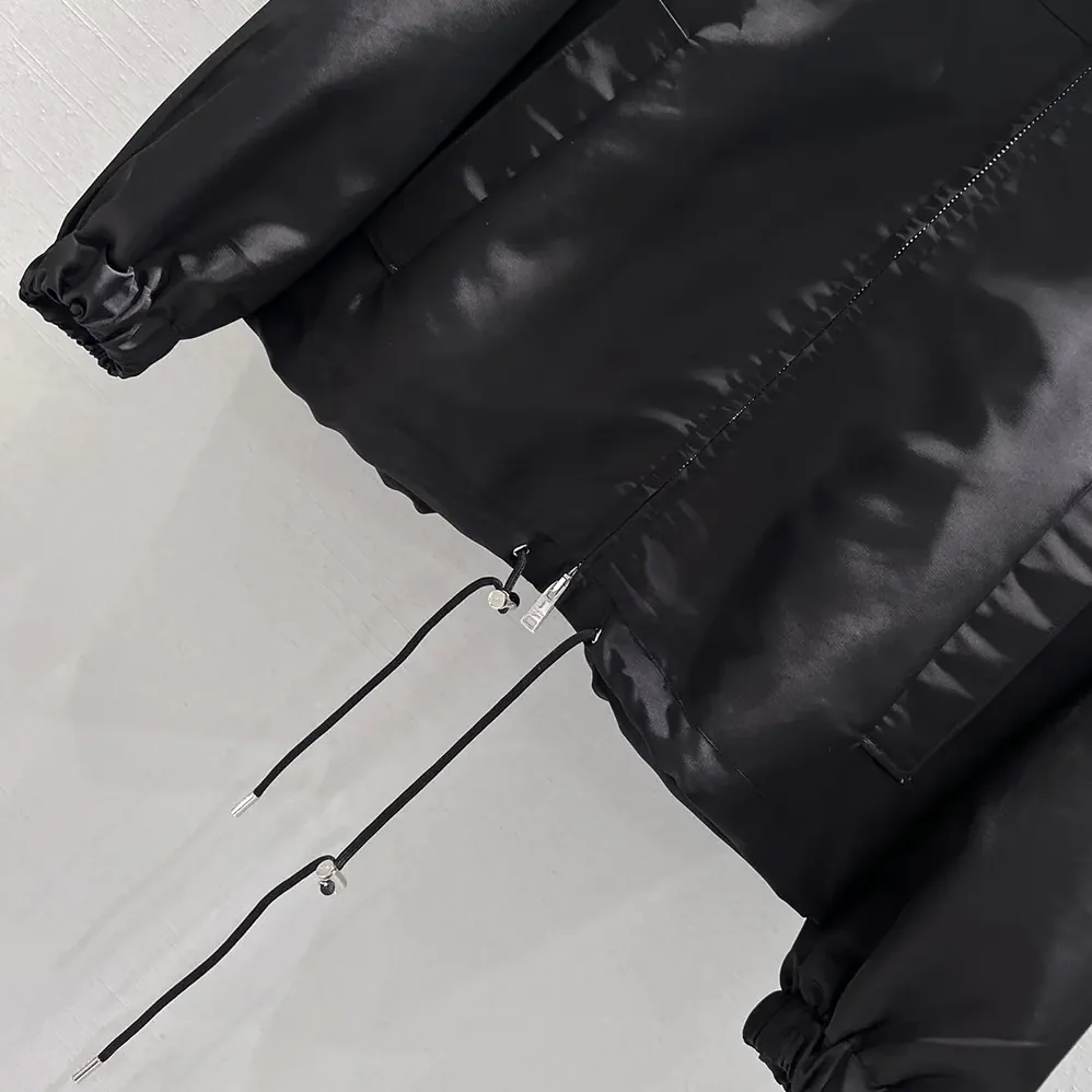Prada Re-Nylon Blouson Jacket for Women in Black Prada Re-Nylon Blouson Jacket for Women in Black