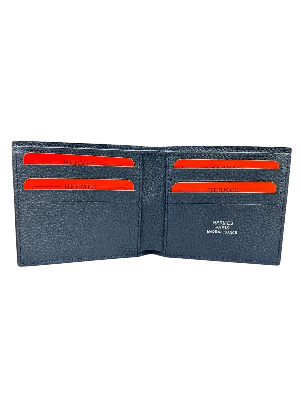 Amazing Navy Blue Leather Wallet for Men's
