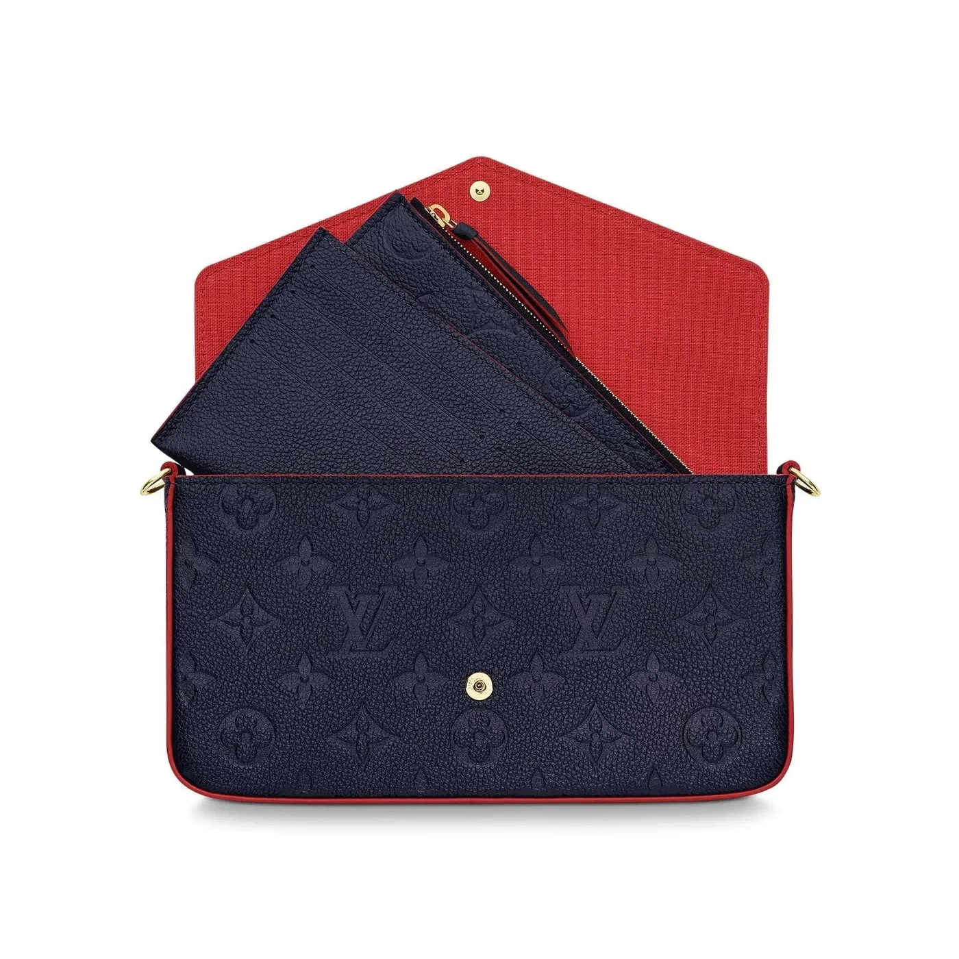 Félicie Pochette Navy Blue Monogram