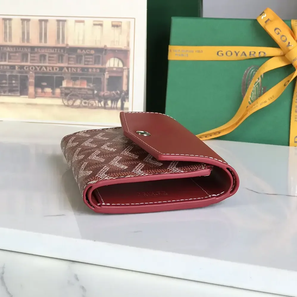 Goyard Saint Gabrie Wallet for Unisex in Red Goyard Saint Gabrie Wallet for Unisex in Red