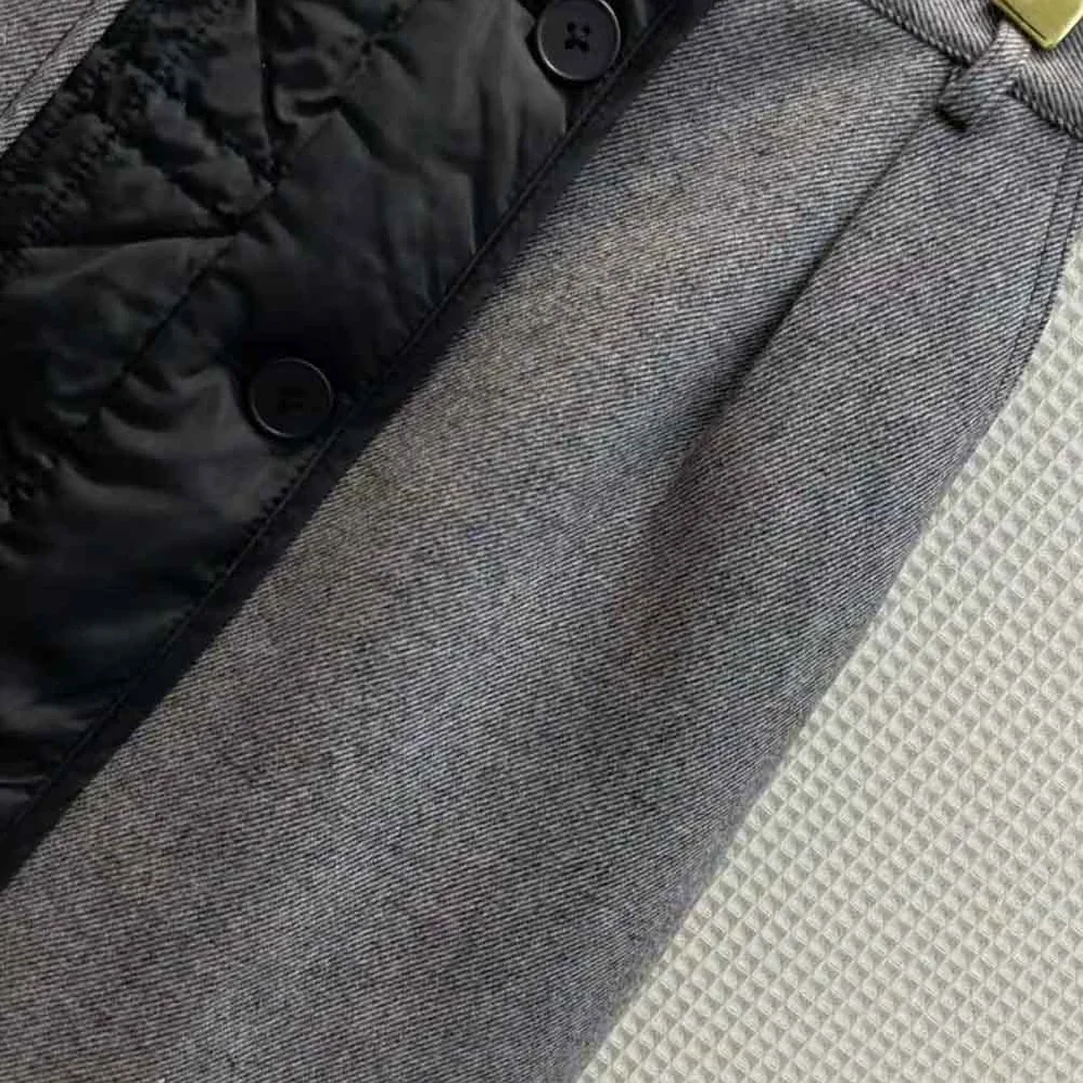 Dior Miniskirt with Macrocannage Lining Gray Cotton Drill for Women Dior Miniskirt with Macrocannage Lining Gray Cotton Drill for Women