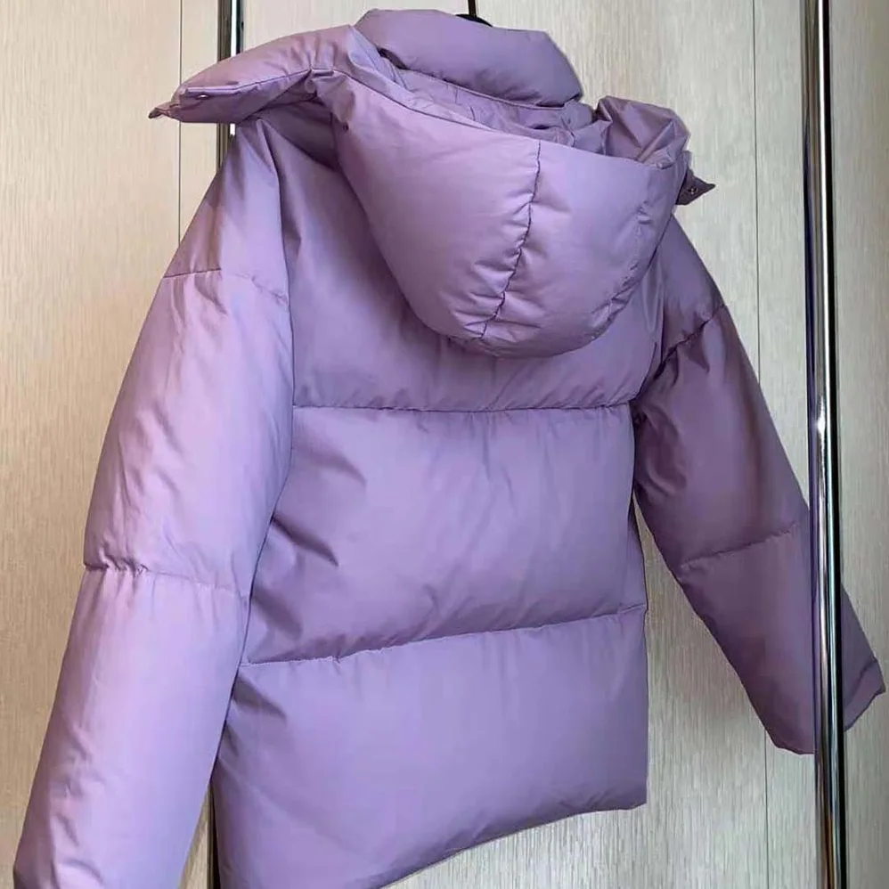 Bottega Veneta Frosted Poplin Puffer Jacket for Women in Purple Bottega Veneta Frosted Poplin Puffer Jacket for Women in Purple