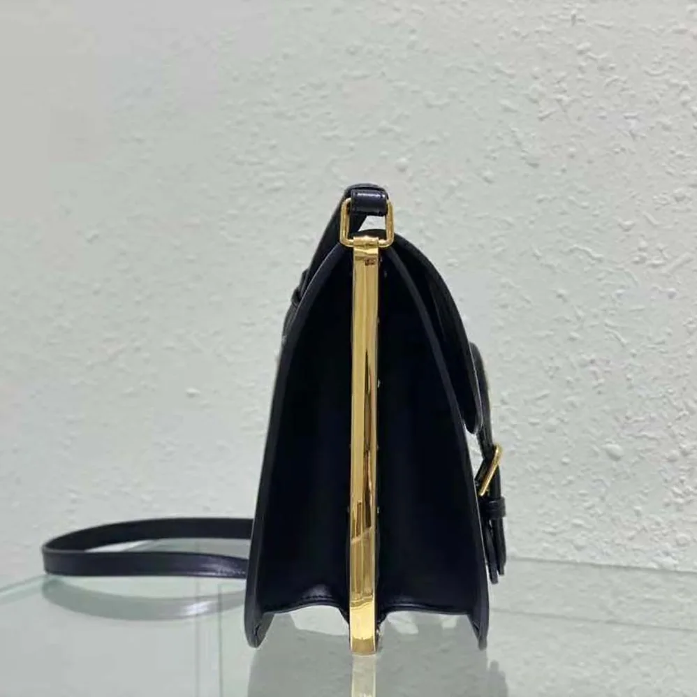 Dior Bobby Frame Bag Black Box Calfskin for Women