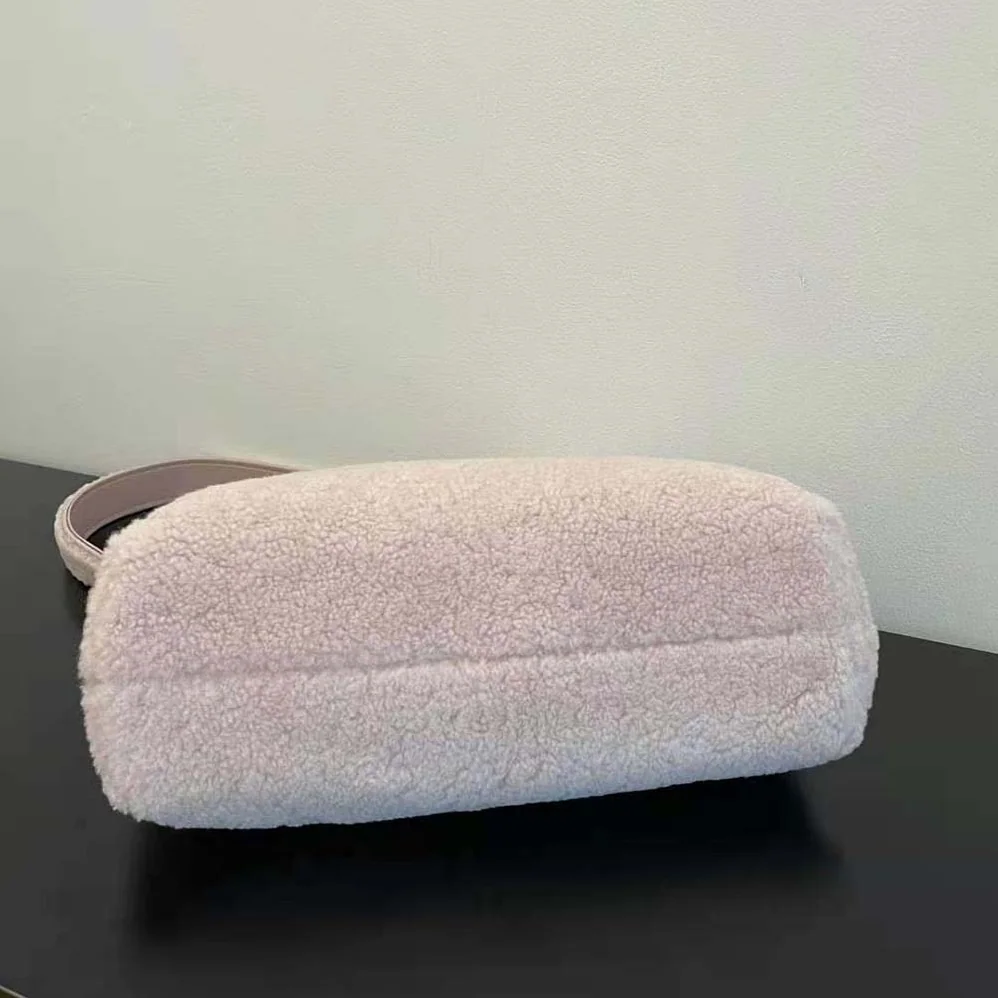 Fendi First Medium Pink Sheepskin Bag for Women