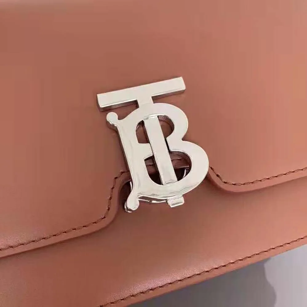 Burberry Small Leather TB Bag with a Thomas Burberry Monogram Clasp for Women Burberry Small Leather TB Bag with a Thomas Burberry Monogram Clasp for Women