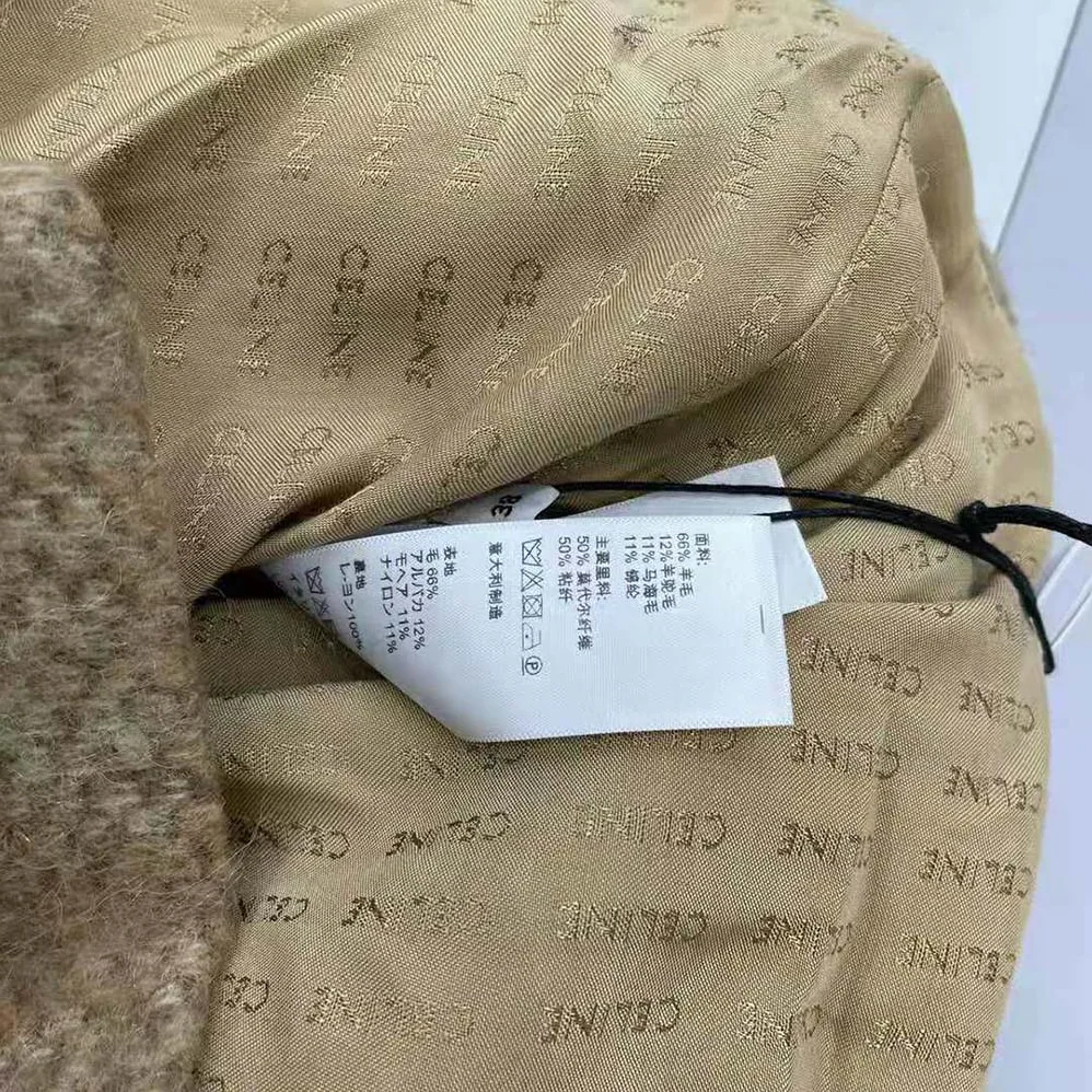Celine Oversized Cardigan in Alpaca Wool for Women in Brown