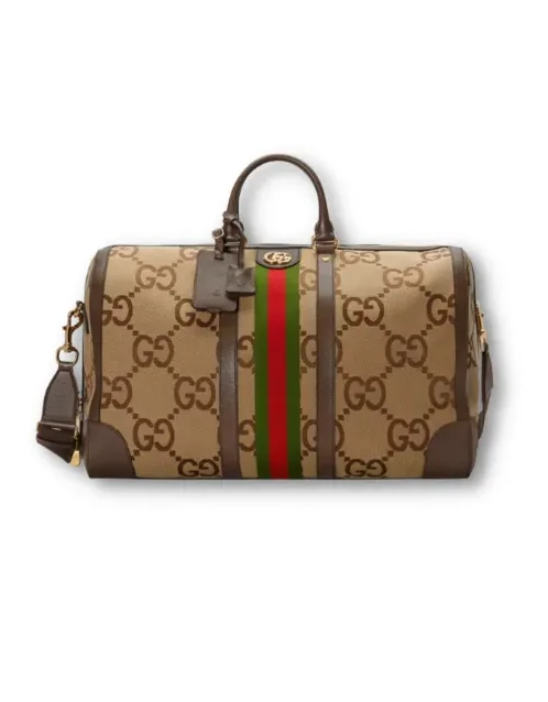 Gucci Jumbo GG Large Duffle Bag Brown /