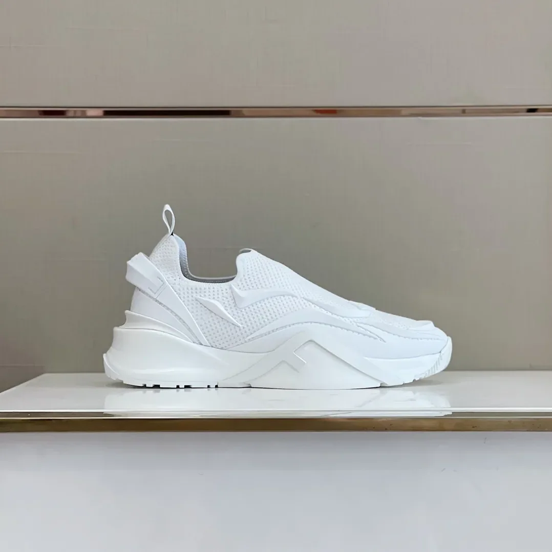 FD Fendi Flow Running Sneakers White 7E1504AHI8F0V4D