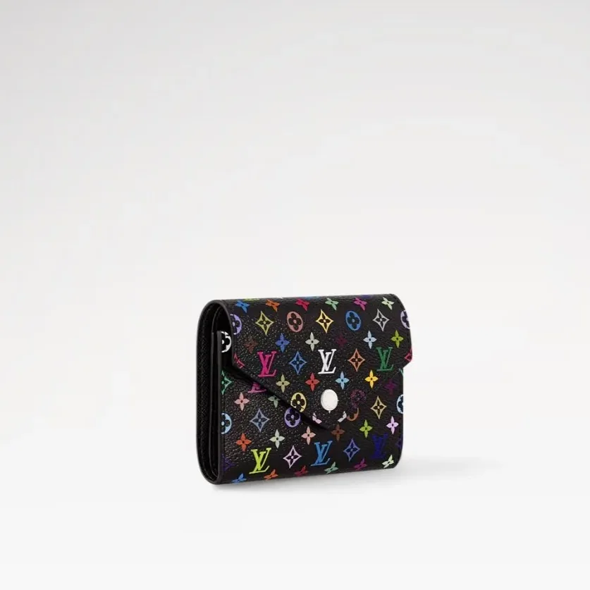 Louis Vuitton LV x TM Victorine Wallet Multicolore Noir / Louis Vuitton LV x TM Victorine Wallet Multicolore Noir /