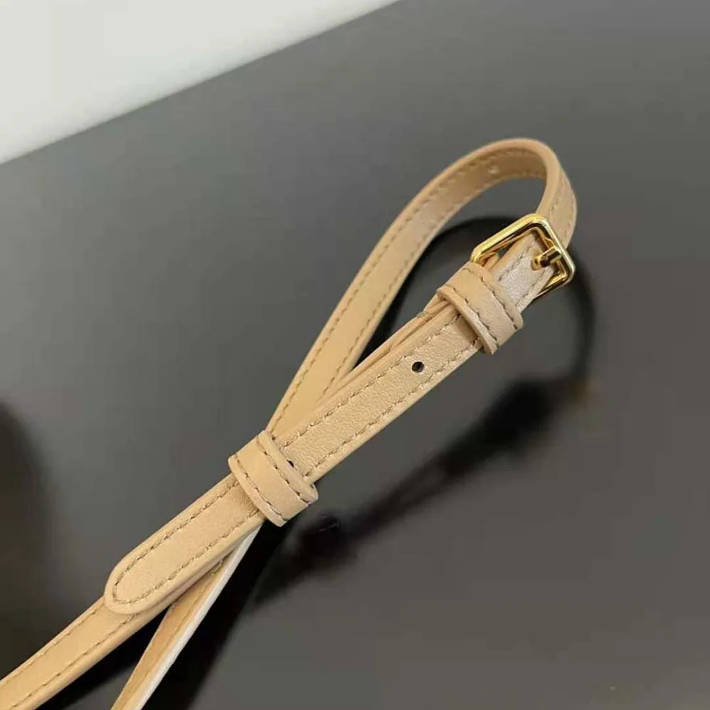 Fendi First Small Beige Leather Bag with Exotic Details for Women