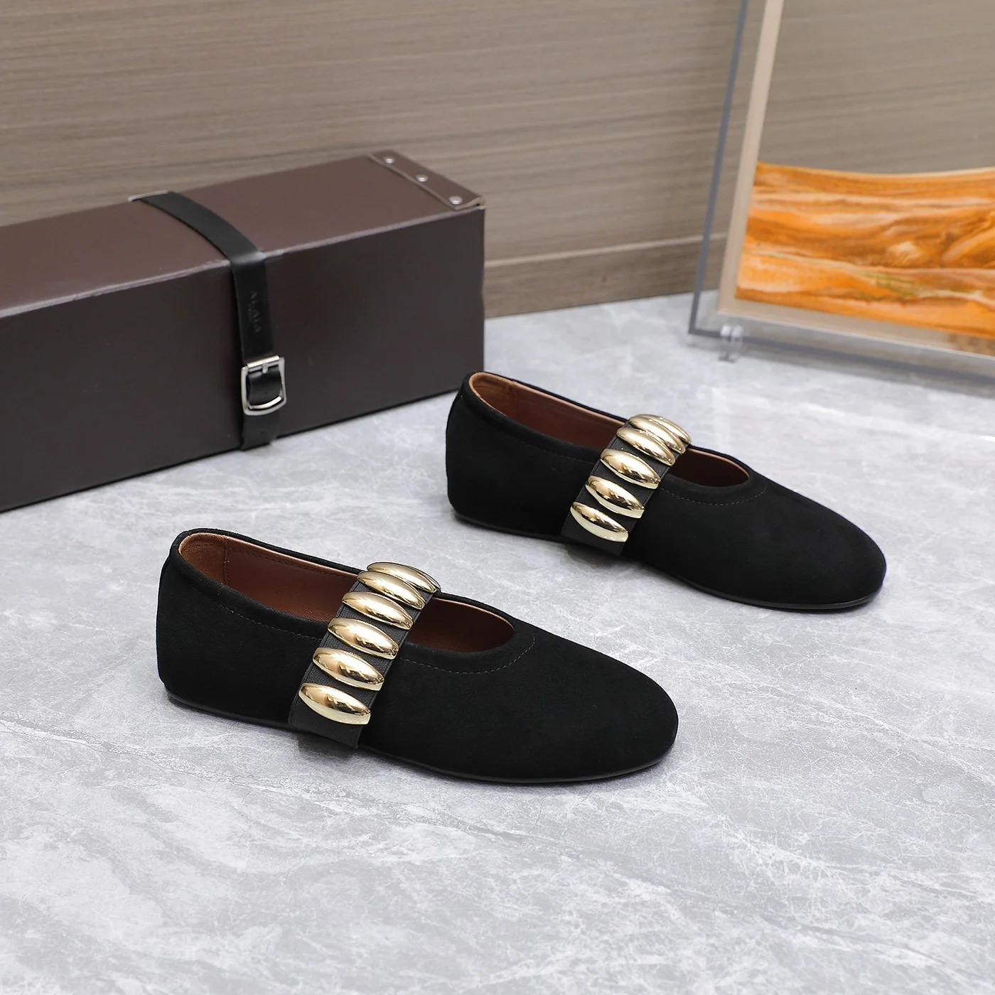 Alaia Jewel Ballet Flats Black - AA3A053CK313 - 999 Alaia Jewel Ballet Flats Black - AA3A053CK313 - 999