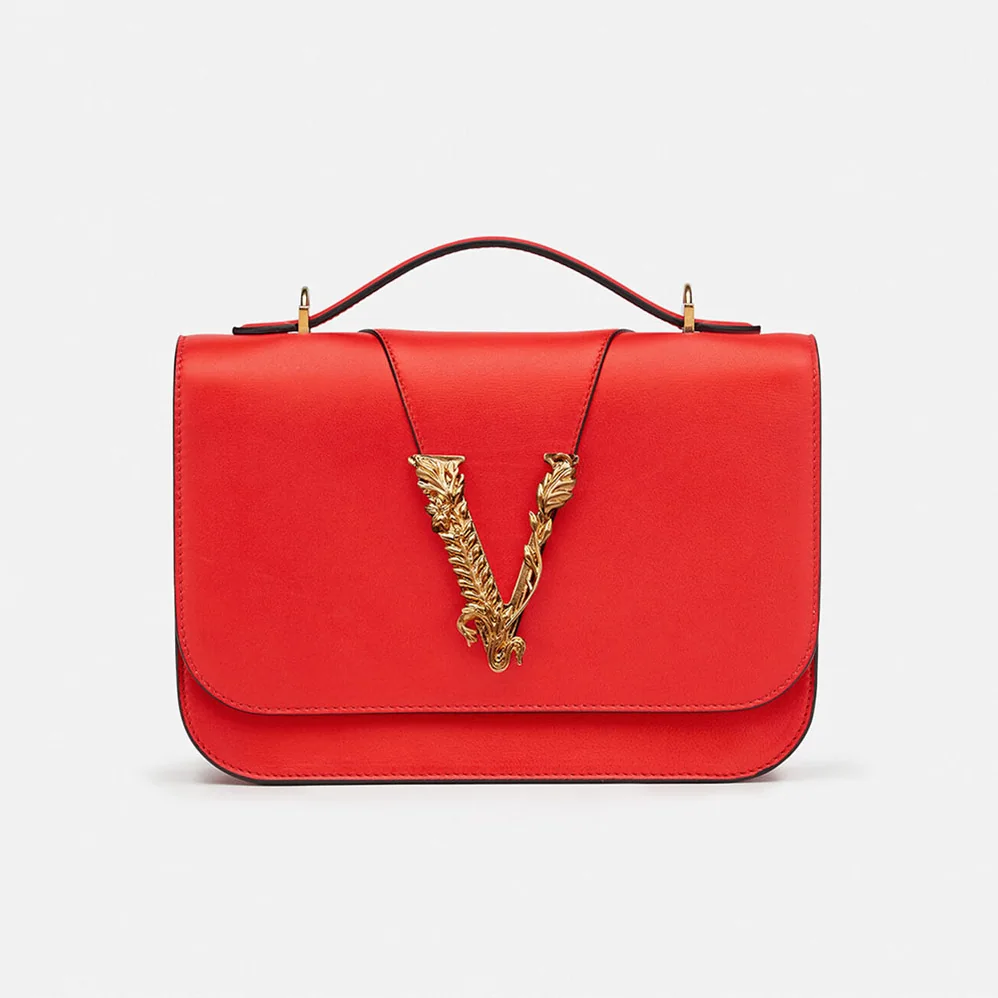 Versace Virtus Shoulder Bag for Women in Red Versace Virtus Shoulder Bag for Women in Red