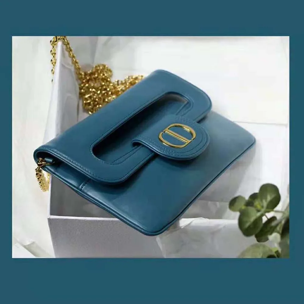 Dior Medium Diordouble Bag Deep Ocean Blue Smooth Calfskin for Women Dior Medium Diordouble Bag Deep Ocean Blue Smooth Calfskin for Women