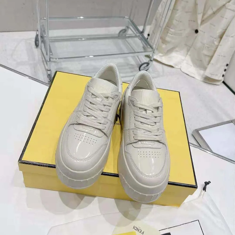 Fendi Fashion Show Beige Leather Low for Women in Tops