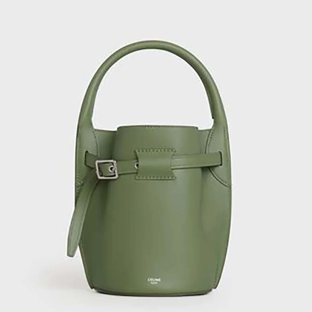 Celine Big Bag Nano Bucket in Smooth Calfskin for Women in Lime