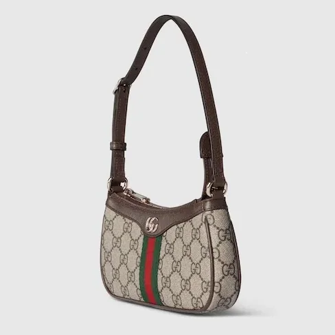 Gucci Ophidia Mini Shoulder Bag / Beige/ Dark Brown Gold Hardware Gucci Ophidia Mini Shoulder Bag / Beige/ Dark Brown Gold Hardware