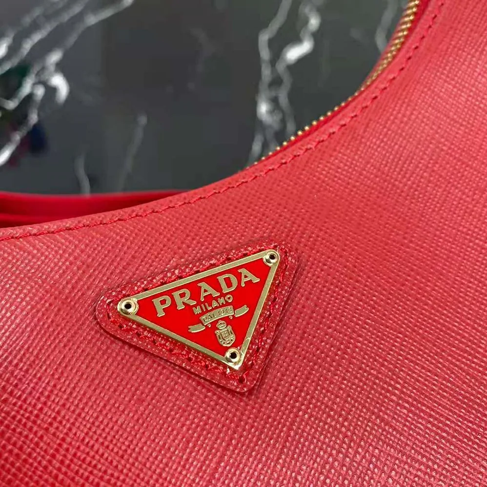 Prada Prada Re-Edition 2005 Saffiano Leather Bag for Women in Red