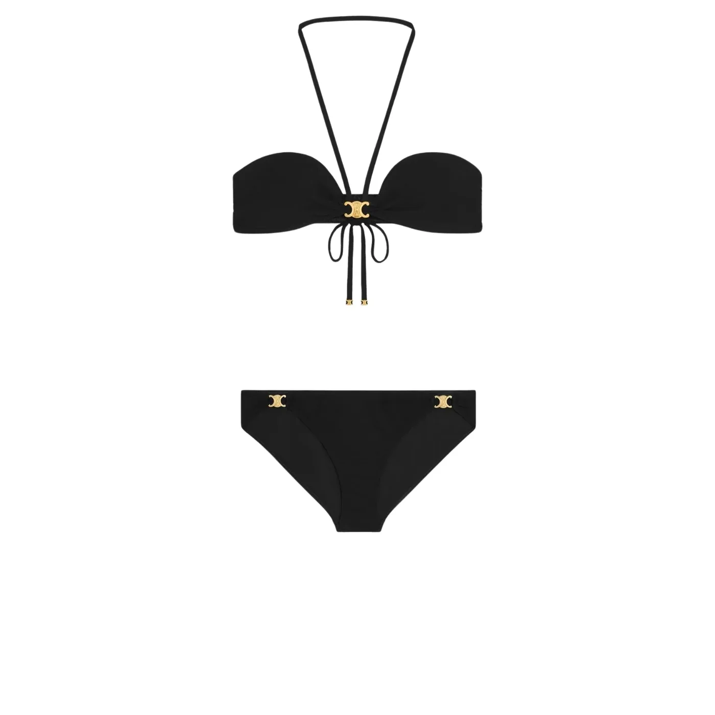 Celine Triomphe Balconette Bikini Black Celine Triomphe Balconette Bikini Black