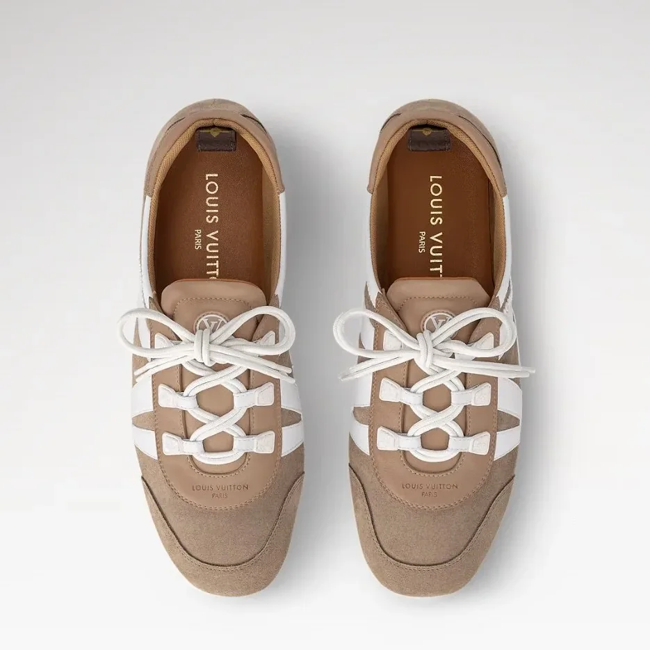 Louis Vuitton LV Sneakerina Hazelnut Brown 1AHNFA Louis Vuitton LV Sneakerina Hazelnut Brown 1AHNFA