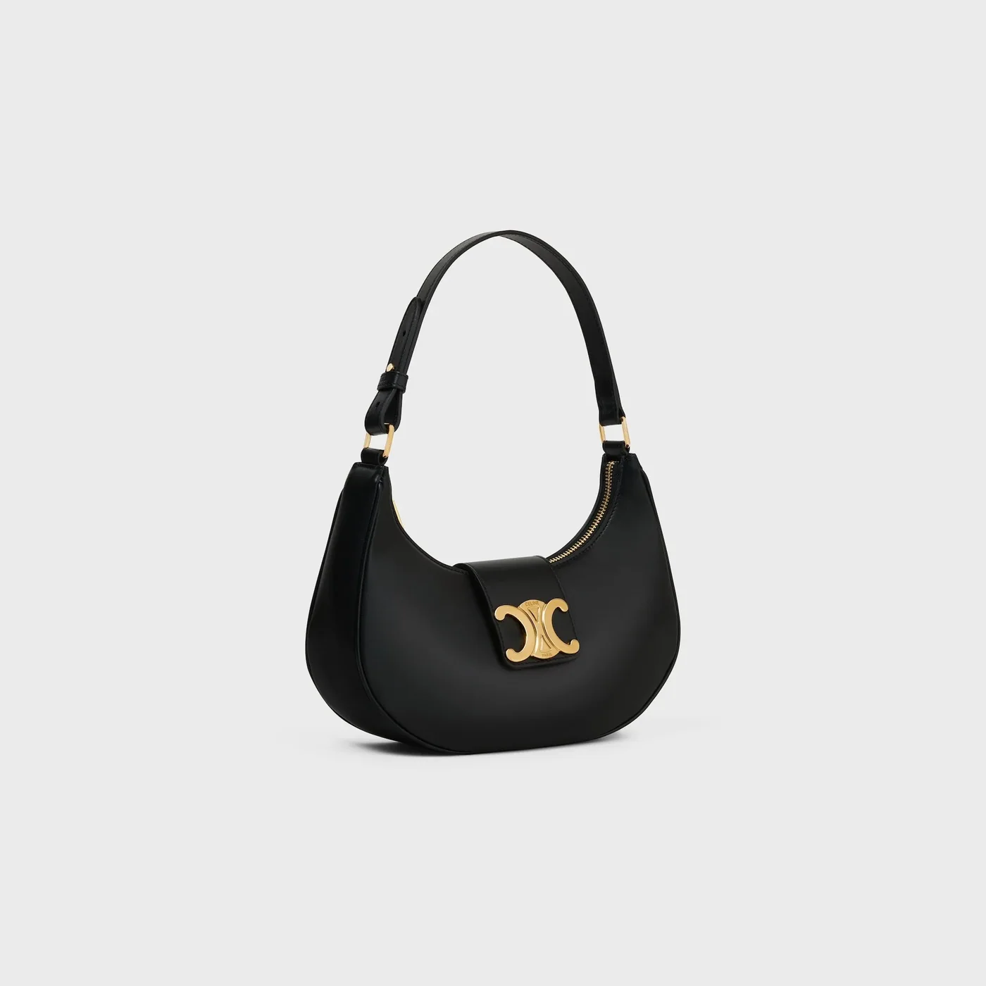 Celine Medium Ava Triomphe Bag Black .38NO