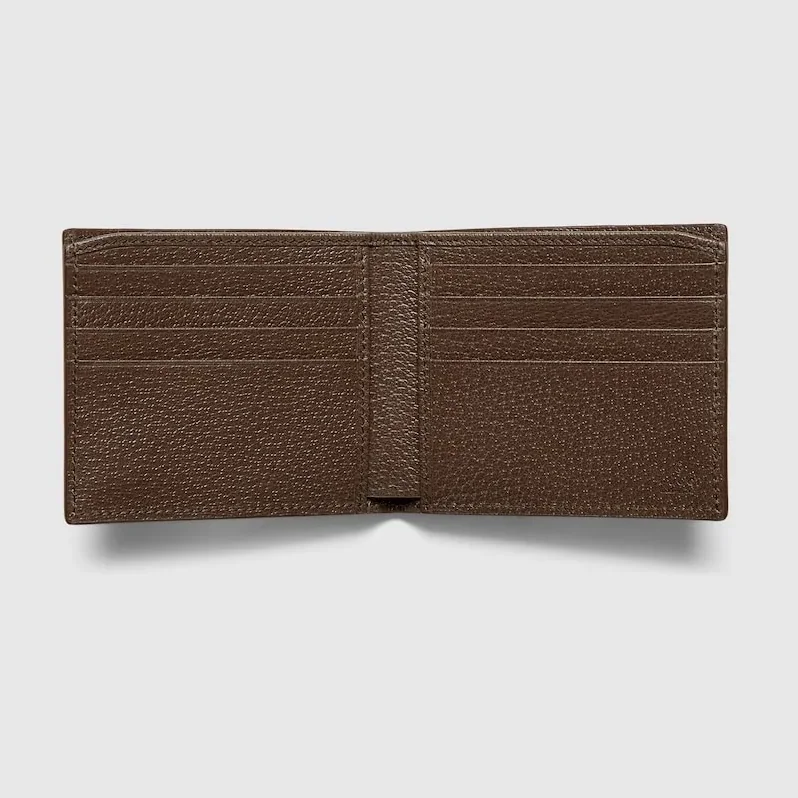 Gucci Grey Interior Bi-Fold Wallet Beige And Ebony / Gucci Grey Interior Bi-Fold Wallet Beige And Ebony /