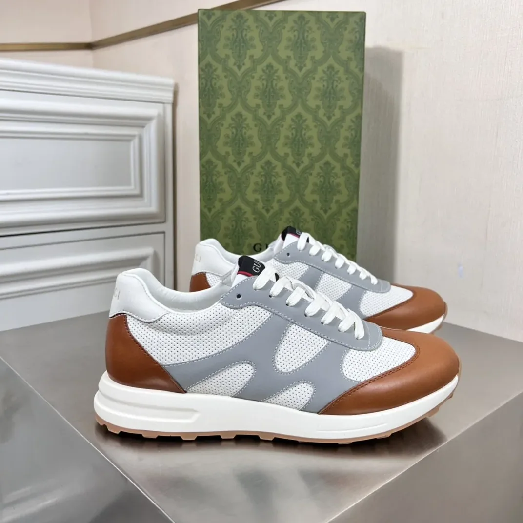 Gucci Sneakers Brown Gray for Men Gucci Sneakers Brown Gray for Men