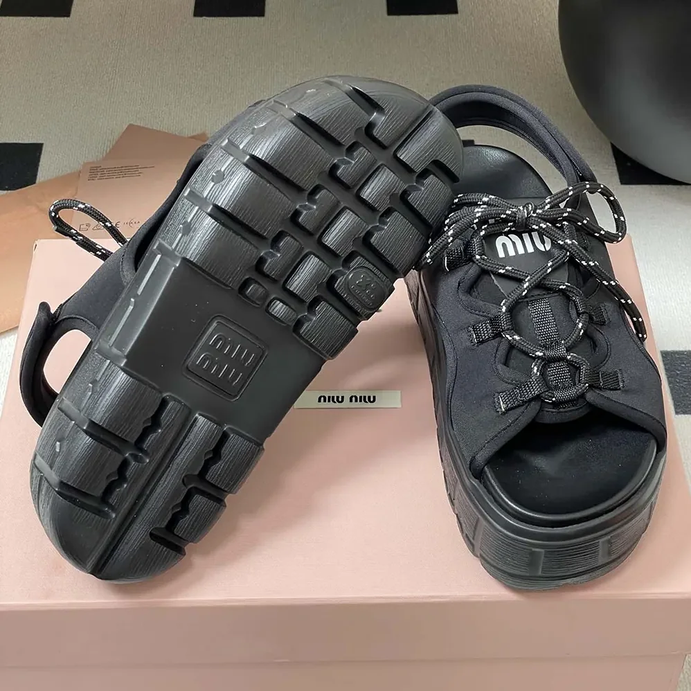 Miu Miu Chunky Neoprene Sandals for Women