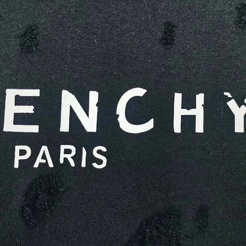 Givenchy Paris Destroyed Hoodie in Coton for Men in Black Givenchy Paris Destroyed Hoodie in Coton for Men in Black