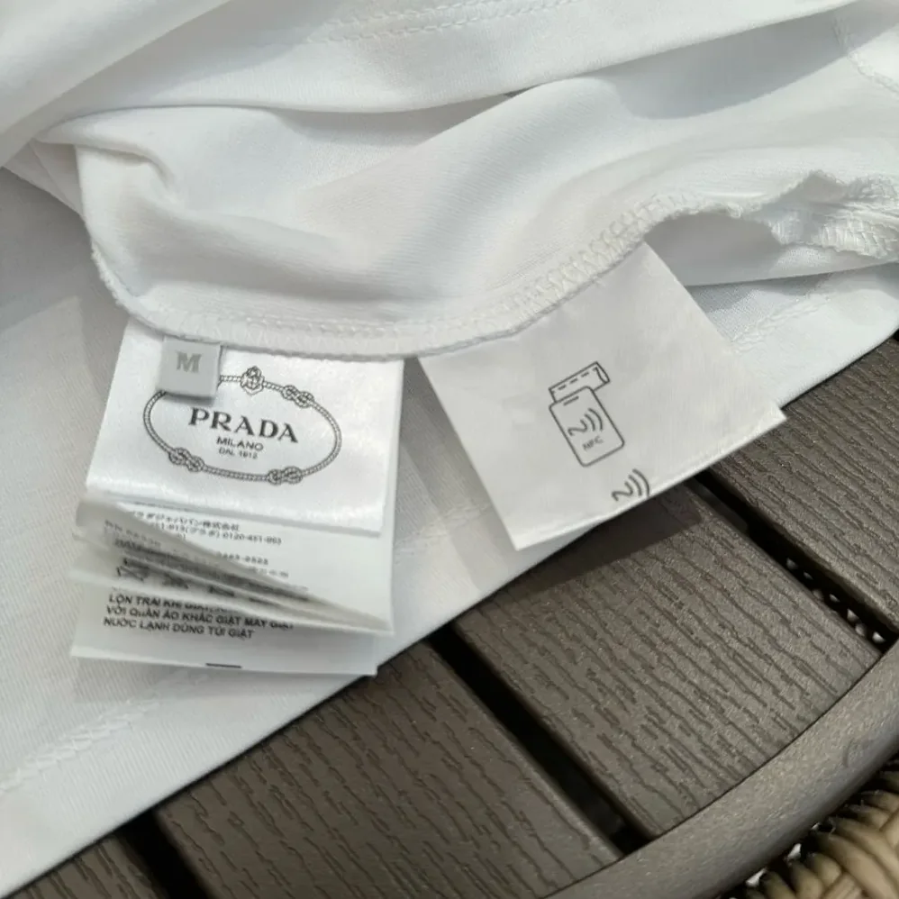 Prada Printed Jersey T for Women in shirt in Ivory
