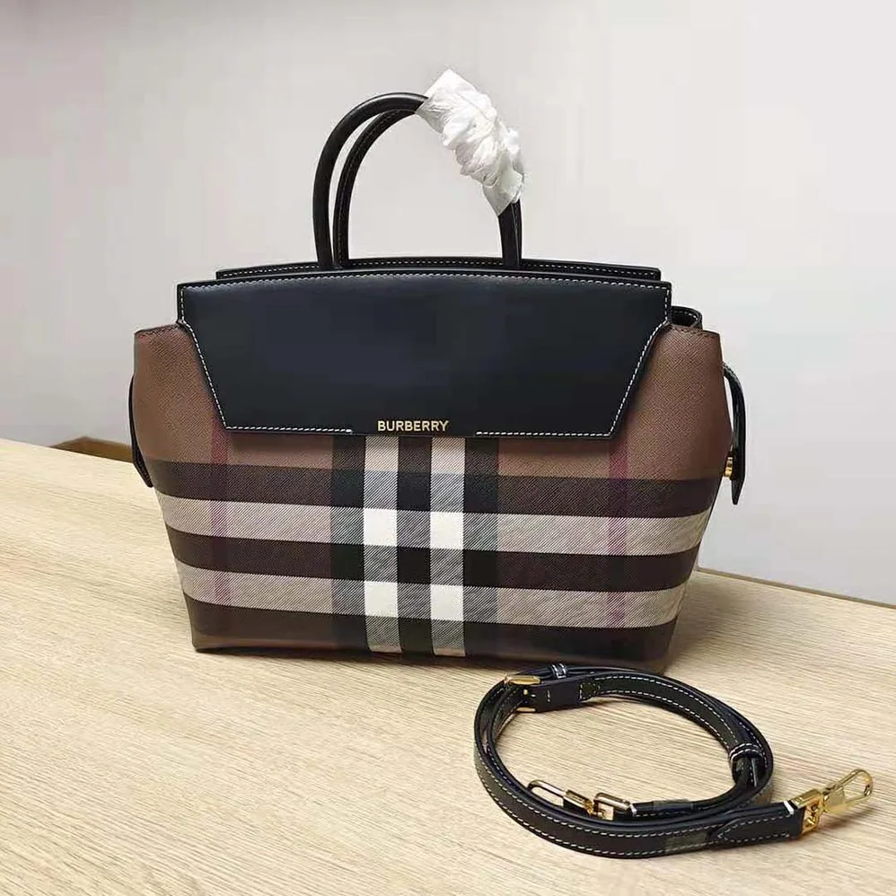 Burberry Check and Leather Medium Catherine Bag for Women