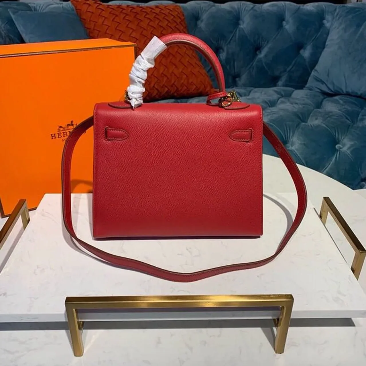 Hermes Kelly Tomate Gold Toned Hardware / Hermes Kelly Tomate Gold Toned Hardware /
