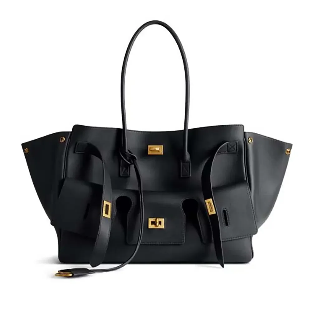 Balenciaga Bel Air Medium Carry All Bag in Black Smooth Calfskin for Women Balenciaga Bel Air Medium Carry All Bag in Black Smooth Calfskin for Women