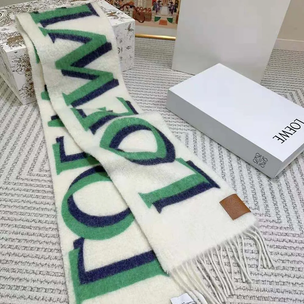 Loewe LOEWE Scarf in Wool and Mohair for Unisex Loewe LOEWE Scarf in Wool and Mohair for Unisex
